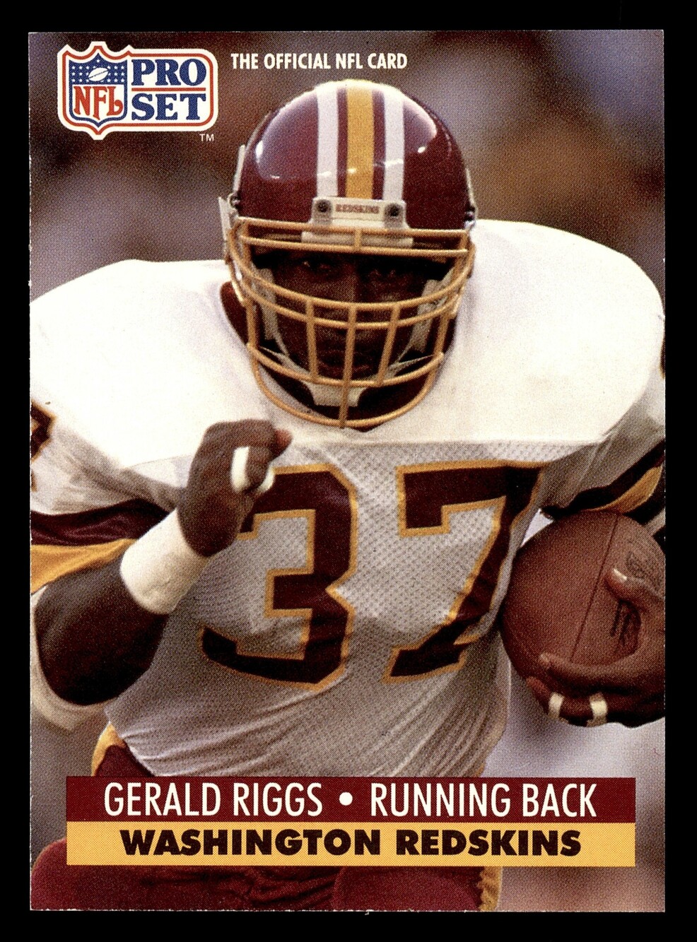 1991 Pro Set #683 Gerald Riggs Football Card Washington Redskins